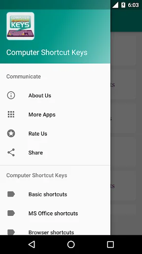 Computer Shortcut Keys screenshot 3