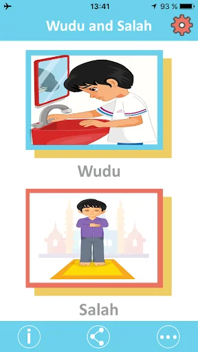 Muslim kids guide Salah & Wudu screenshot 1