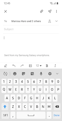 Samsung Email screenshot 4