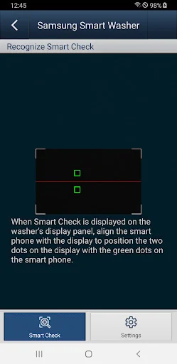 SAMSUNG Smart Washer/Dryer screenshot 2