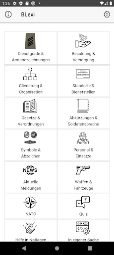 BLexi - about the Bundeswehr screenshot 1