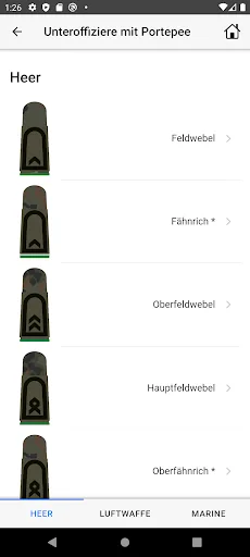 BLexi - about the Bundeswehr screenshot 2