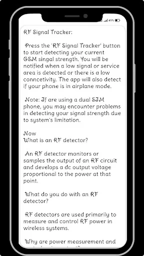 RF Signal Detector - RF Wifi screenshot 2