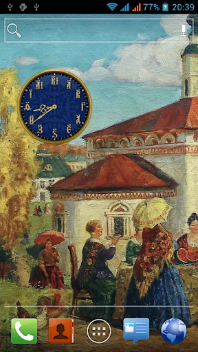 Виджет старинные часы screenshot 1
