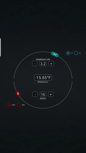 Windchill Calculator screenshot 1