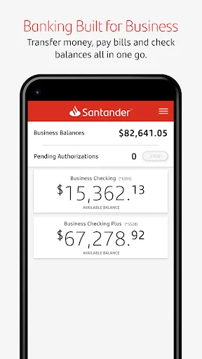 Santander Business Banking screenshot 1