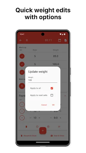 5x5 Workout Logger screenshot 3