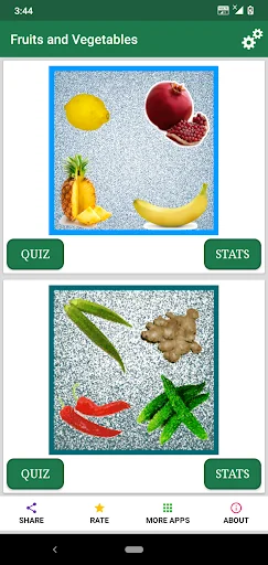 English Fruits and Vegetables