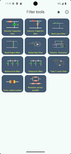 Electronic Filter Calculator