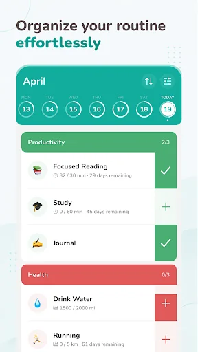 Habitude Daily Routine Planner