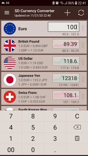 SD Currency Converter screenshot 1
