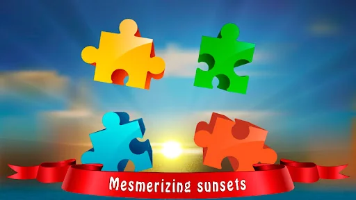 Puzzles for adults sunset
