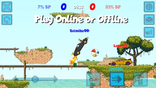 Pixel Boost League - 2D Rocket screenshot 1
