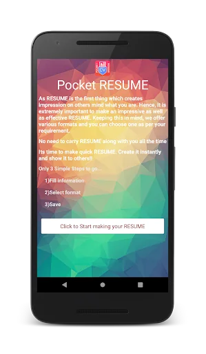 Pocket Resume / CV Builder
