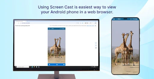 Screen Cast -View Mobile on PC