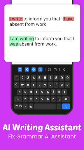 Easy AI Arabic Keyboard Typing screenshot 1