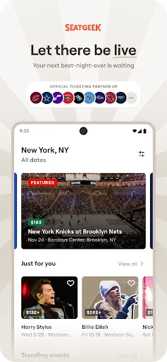 SeatGeek – Tickets to Events screenshot 1