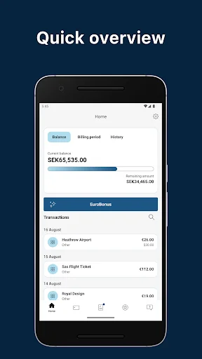 SAS EuroBonus World Mastercard screenshot 2
