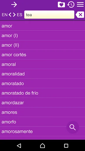 English Spanish Dictionary FII screenshot 4