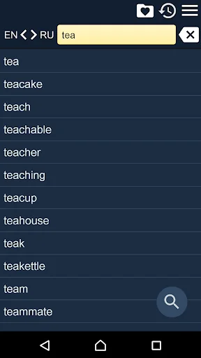 Russian English Dictionary screenshot 1