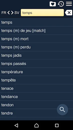 French Swedish Dictionary