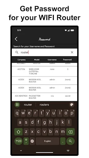 Router Settings: WiFi Password
