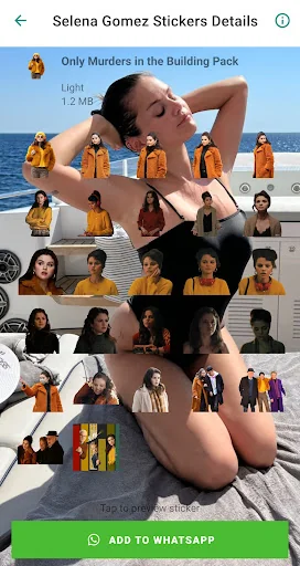 Selena Gomez WA Stickers App screenshot 3
