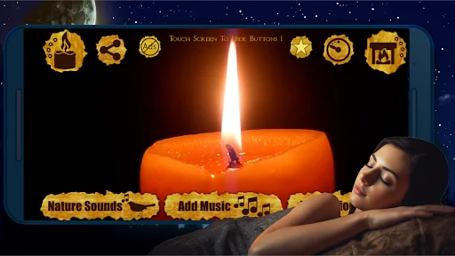 Night Light: Candle, Fireplace screenshot 1