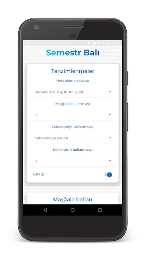 Semestr balini hesabla