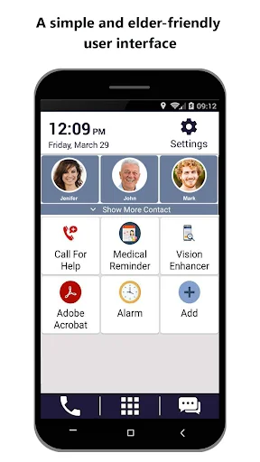 Senior Safety Phone - Big Icon screenshot 1