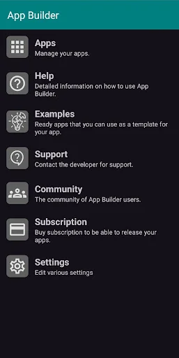 App Builder screenshot 1