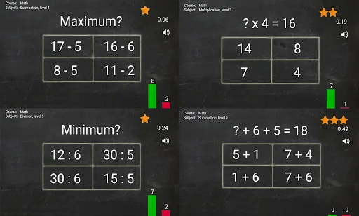 Math Game Four Operations