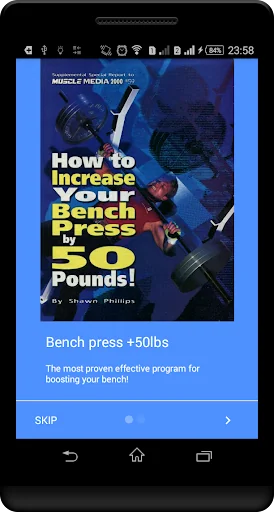 Bench press +50lbs