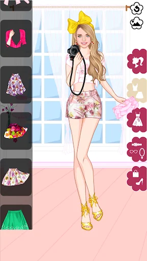 Floral Summer dress up game