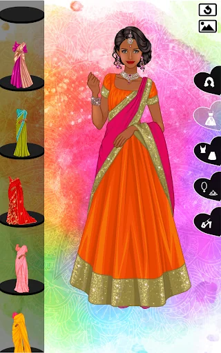 Indian Sari dress up