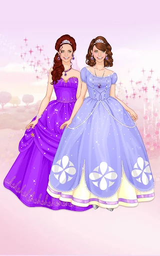 Purple princess dress up game