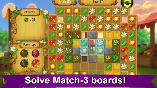 Queen's Garden: Match-3 Decor screenshot 1
