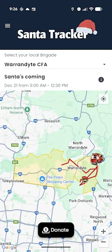 CFA Santa Tracker