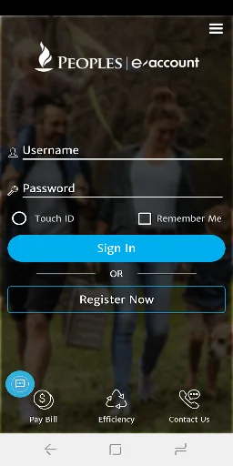 Peoples e-Account screenshot 1
