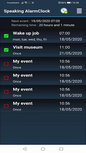 Speaking Alarm Clock-Memorandu screenshot 2