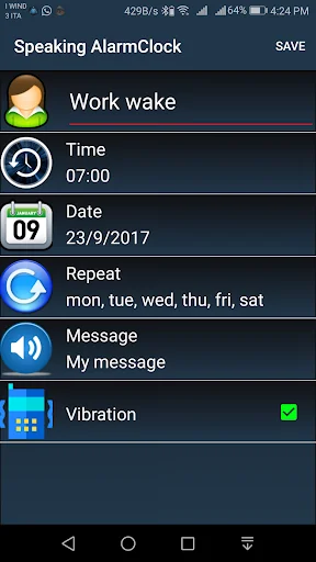 Speaking Alarm Clock-Memorandu screenshot 3
