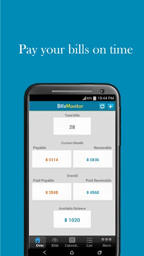 Bills Monitor & Manager screenshot 1