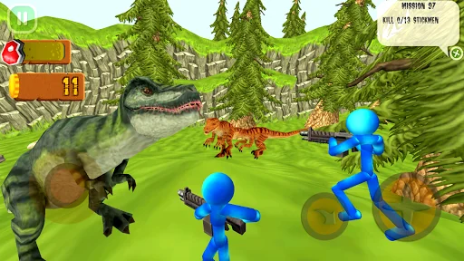 Stickman Dinosaur Hunter
