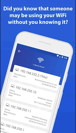 Net Scanner Who Uses My WiFi