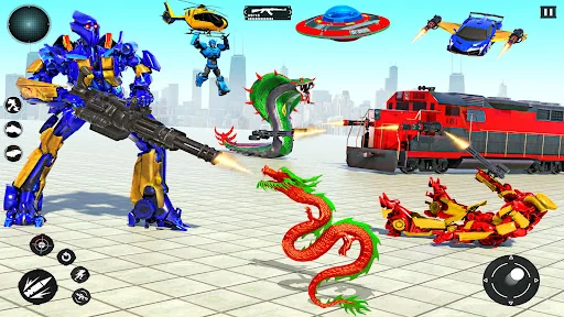 Train Robot Transform Car Game screenshot 3