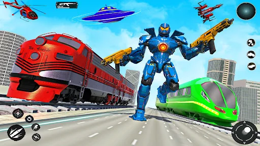 Train Robot Transform Car Game screenshot 4