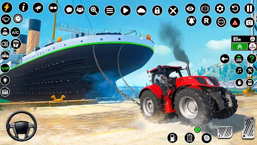 Heavy Tractor Pulling Games 3D