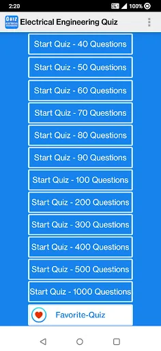Electrical Engineering Quiz