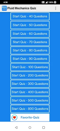 Fluid Mechanics Quiz
