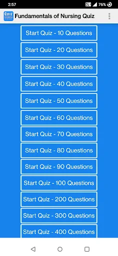 Fundamentals of Nursing Quiz